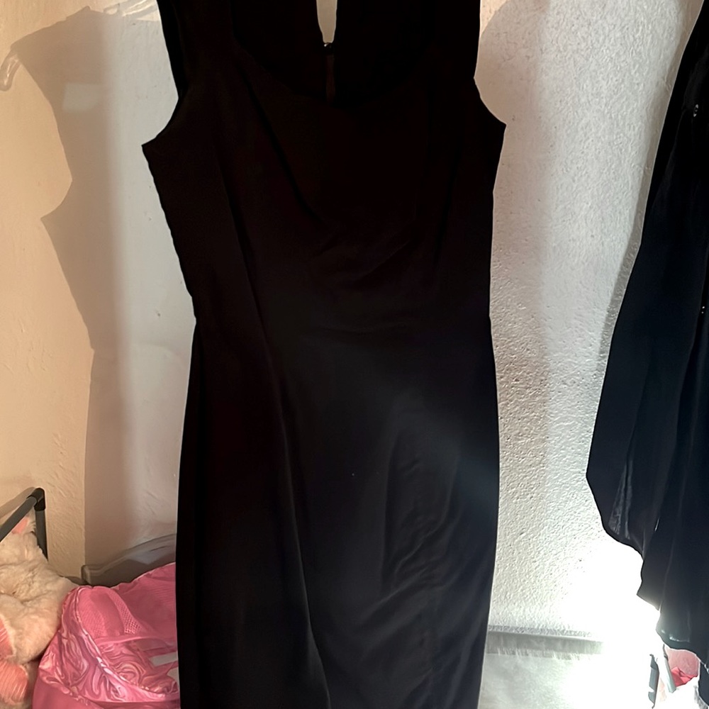 Black xoxo cocktail dress
